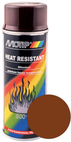 Аэрозольная краска Motip Heat Resistant Paint Brown матовая термостойкая 400 мл