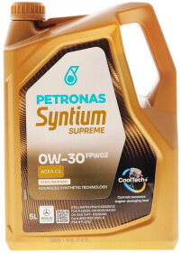 Моторное масло Petronas Supreme FPW02 0W-30 синтетическое