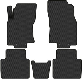 Комплект килимків EVAtech NS12423C5LA4RBB чорний без логотипа