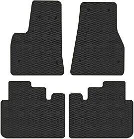 Комплект килимків EVAtech TA12705PGC4BW8RBB чорний без логотипа