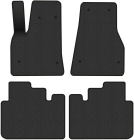 Комплект килимків EVAtech TA12705PVC4BW8RBB чорний без логотипа