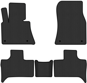 Комплект килимків EVAtech BM12222C5BW4RBB чорний без логотипа