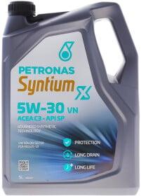 Моторное масло Petronas Syntium X VN 5W-30 полусинтетическое