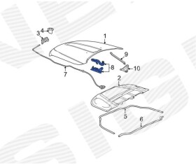 Петля капота Signeda pcr21066ar