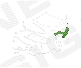 Петля капота Signeda pbk21041al