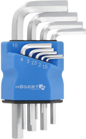 Набір ключів шестигранних Hoegert Technik HT1W820 1,5-10 мм 9 шт