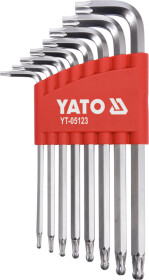 Набор ключей TORX Yato YT-05123 T9-T40 с шарообразным наконечником 8 шт