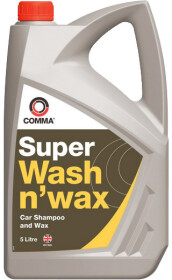 Автошампунь-поліроль концентрат Comma Super Wash&Wax з воском