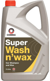 Автошампунь-полироль концентрат Comma Super Wash&amp;Wax с воском