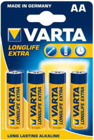 Батарейка Varta Long Life Extra 4106101414 AA (пальчиковая) 1,5 V 4 шт