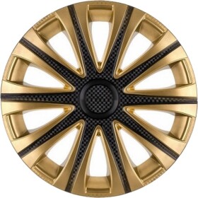 Комплект колпаков на колеса Star Maybach цвет черный + золотистый с карбоновой отделкой