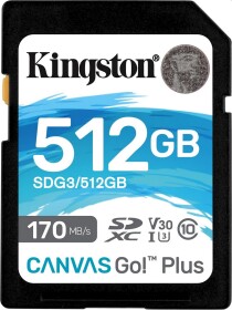 Карта памяти Kingston Canvas Go! Plus SDXC 512 ГБ