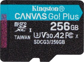 Карта памяти Kingston Canvas Go! Plus microSDXC 256 ГБ