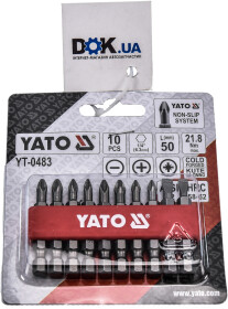 Набор бит Yato YT-0483 10 шт.