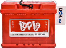 Аккумулятор Topla 6 CT-60-L Energy 108160