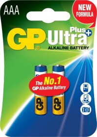 Батарейка GP Ultra Plus Alkaline 24AUPS2 AAA (мизинчиковая) 1,5 V 2 шт