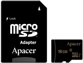 Карта памяти Apacer microSDHC 16 ГБ с SD-адаптером