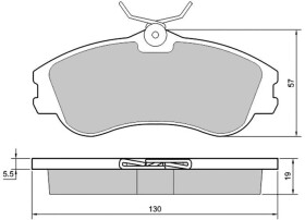 Тормозные колодки Starline BDS374