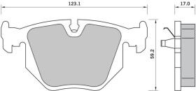 Тормозные колодки Starline BDS363