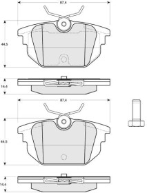 Тормозные колодки Starline BD S211