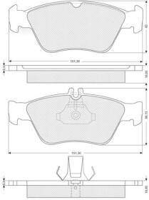 Гальмівні колодки Starline BDS227