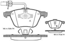 Тормозные колодки Starline BDS312