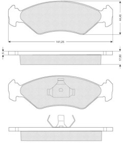 Тормозные колодки Starline BDS040