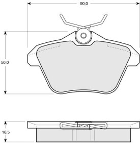 Тормозные колодки Starline BDS206