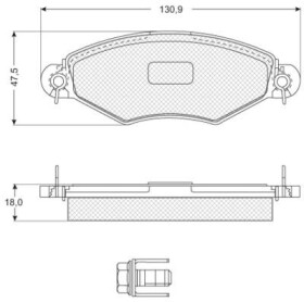 Тормозные колодки Starline BDS060