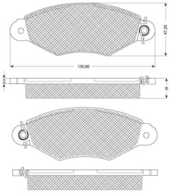 Тормозные колодки Starline BDS181