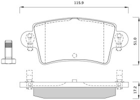 Тормозные колодки Starline BDS251