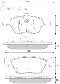 Тормозные колодки Starline BDS259