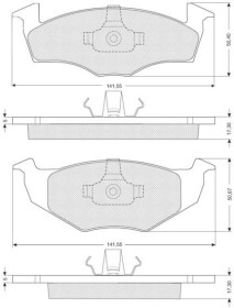 Гальмівні колодки Starline BDS006S