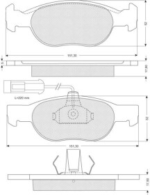 Гальмівні колодки Starline BDS058