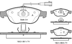 Тормозные колодки Starline BDS303