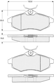 Тормозные колодки Starline BDS319