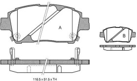 Тормозные колодки Starline BDS321