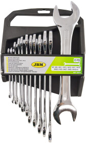 Набор ключей рожковых JBM 52973 6x7-30x32 мм 12 шт