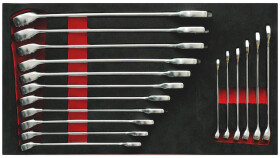 Набор ключей рожково-накидных Würth 5754900401 6-22 мм 17 шт