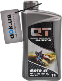 Моторное масло 4T QT Moto 10W-40 полусинтетическое