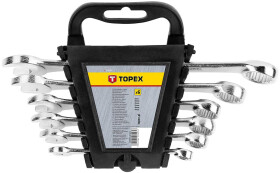 Набір ключів ріжково-накидних Topex 35D397 8-17 мм 6 шт