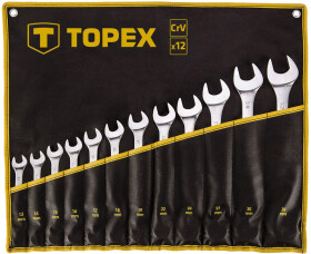 Набор ключей рожково-накидных Topex 35D758 13-32 мм 12 шт