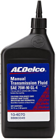 Трансмиссионное масло ACDelco Manual Transmission  GL-4 75W-90