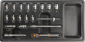Набор торцевых головок и комплектующих Neo Tools 84-273 1/4