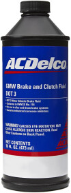 Гальмівна рідина ACDelco GMW Brake and Clutch Fluid DOT 3