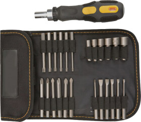 Отвертка реверсивная с набором бит Topex 39D352