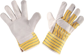 Перчатки рабочие Neo Tools кожаные с коттоновым покрытием желтые