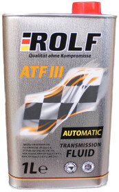 Трансмиссионное масло ROLF ATF III (Metal) минеральное