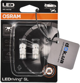 Автолампа Osram LEDriving W5W W2,1x9,5d 1 W 2825DWP02B
