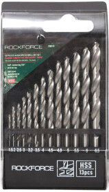 Набір свердл Rockforce спіральних по металу RF-DBS13 1.5-6.5 мм 13 шт.